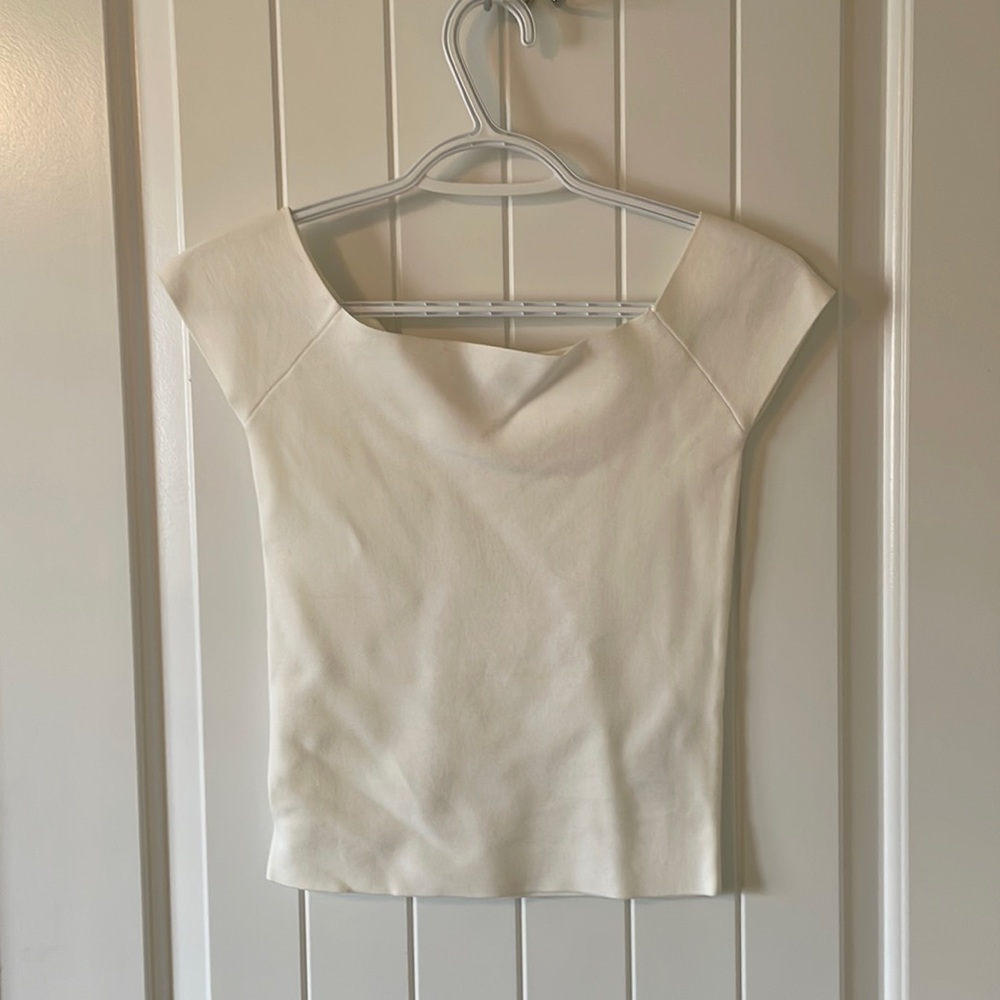 Off the Shoulder White Top